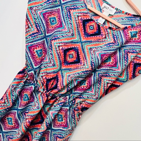 Boutique colorful swimsuit coverup size small - Picture 3 of 6